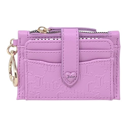Juicy Couture Women's Tab Elongated Card Case with Keyring (Heartless Fondant Pink)