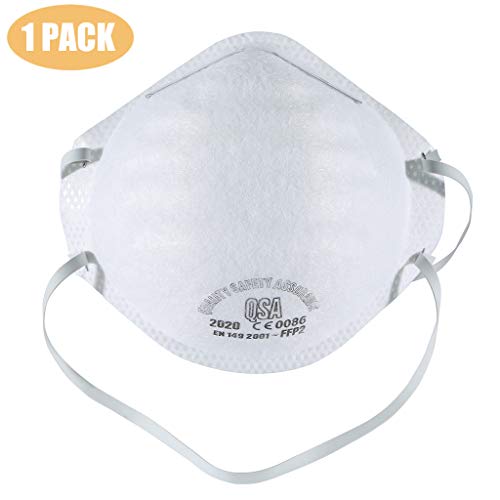 Preisvergleich Produktbild Schutzmasken N95, Atemschutz Mundschutz FFP2, Mundschutz op, Staubmaske, Anti-Luftverschmutzung, Anti-PM5-Schutz, 1-60PACK, Weiß (1)
