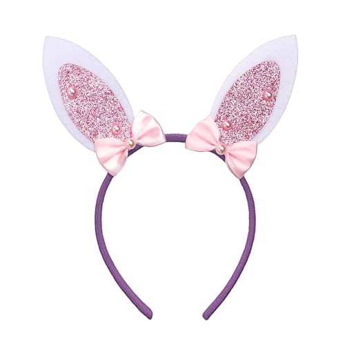 YUNHENTONG Diadema de Páscoa crianças, lindos diadema páscoa adulto, sentiu diadema orelhas, interessante diadema pintainho coelho para festa temática de páscoa acessórios (E)