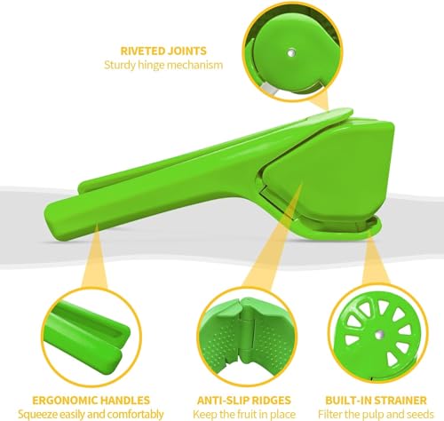 Image of WOODONICK Lemon Squeezer Citrus Juicer Citrus Squeezer That Folds Flat For Space-Saving Storage, Manual Lime squeezer Lemon Juicer Enhanced Leverage to Reduce Effort (Green)