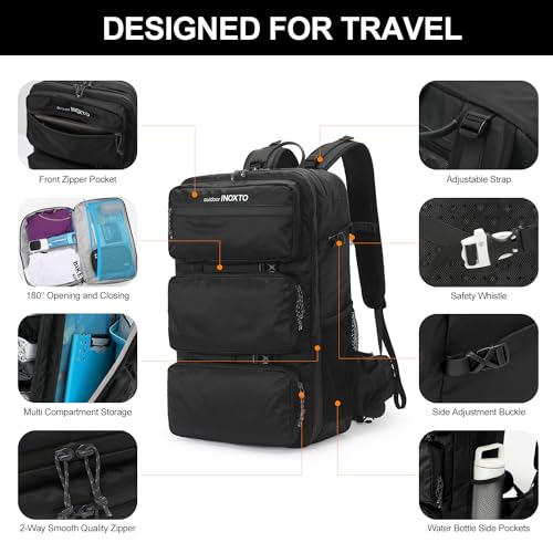 Travel Laptop Backpack,15.6 Inch Business Flight Approved Carry on Backpack,Large Anti Theft Backpack College Computer Bag for Men Women,Black3