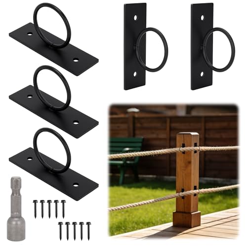 Ganchos de barandilla de cuerda decorativos para renovar cubiertas y jardines