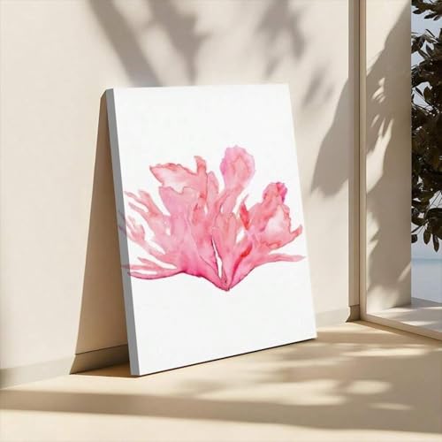 Toile plage de corail rose décoration murale pour mur vide - 4