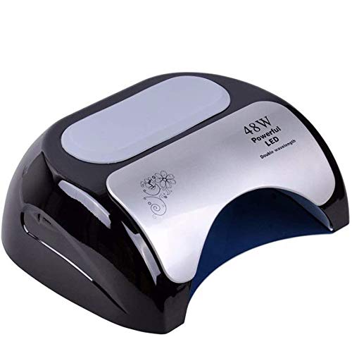 Biutee Professional 48W CCFL LED UV Lamp Nail Dryer For Nail Gel Polish Curing Nails Lamp Dryers Art Manicure Automatic sensor (black)