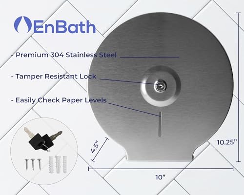 Portarrollos Industrial con Llave que Protege el Papel Higiénico 8