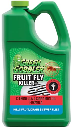 Comparison: Best Insecticide For Drain Flies 3 Green Gobbler Fruit Fly Goodbye Gel Drain Treatment | Killer Flies & Eliminator (1 Gallon)