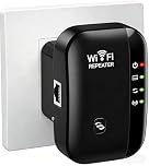 WiFi Booster, WiFi Extender, WiFi Repeater, Covers Up to 3650 Sq.ft and 68 Devices, Internet Booster - with Ethernet Port, Quick Setup, Home Wireless Signal Booster, UK plug