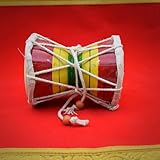 Exclusive Global Tambour religieux en bois DAMRU Lord Shiva Natraja TANDAVA Hindou God Dam...