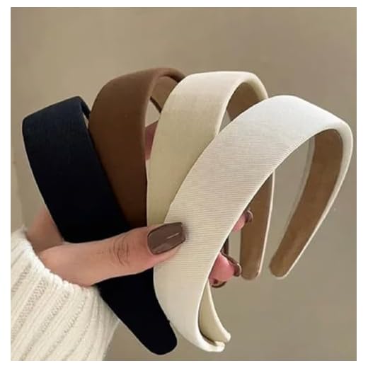 Headbands for Women Non Slip Trendy Headbands for Women’s Hair 1 inch Wide Cute Headband for Girls, Fall Head Bands Elastic Hair Bands for Womens Fashion Accessories for Women 4PCS