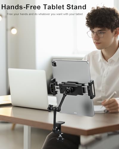 Support de tablette pour bureau en aluminium robuste petit modèle transportable - 2