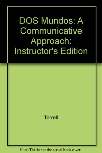 DOS Mundos: A Communicative Approach 0070638667 Book Cover