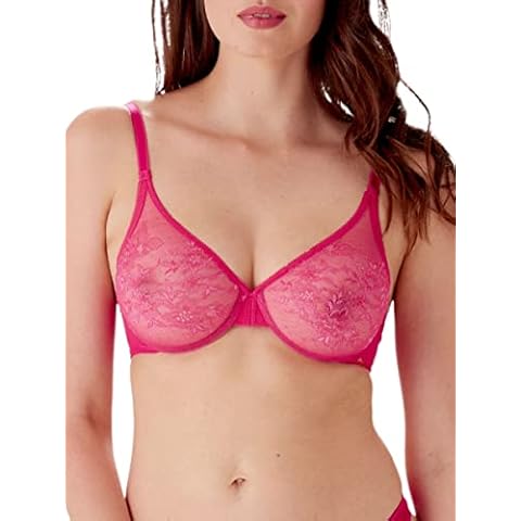 Gossard Damen 13001 HPK Sheer Bra, Hot Pink, 32E Cover