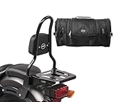 Fabriqué en nylon 1200D, très durable, hydrofuge et résistant aux UV. Sac arrière après avoir fixé la housse de pluie (incluse) 100% imperméable. Facile à fixer sur les barreaux de la sissybar grâce à une large boucle de velcro dans le dos