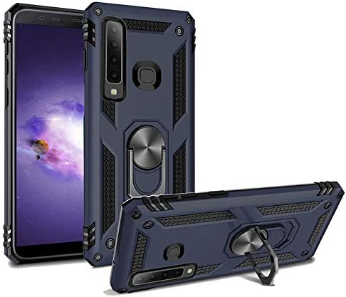 Case for Samsung Galaxy A9 2018 Case,Galaxy A9s Armor Case Hybrid Dual Layer 360 Degree Rotating Kickstand Phone Protective for Samsung Galaxy A9 Star pro(Blue)
