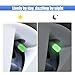YoRise 12PCS Fluorescent Car Tire Valve Stem Caps, Luminous Illuminated Auto Tire Air Valve Dustproof Cover, Glow in The Dark Wheel Decoration Accessories for SUVs, Trucks, Cars(Green)