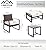 LOKATSE HOME 5-Piece Wicker Outdoor Conversation Set Patio Furniture PE Rattan All Weather Cushioned Chairs Balcony Porch with Ottoman and Glass Coffee Side Table