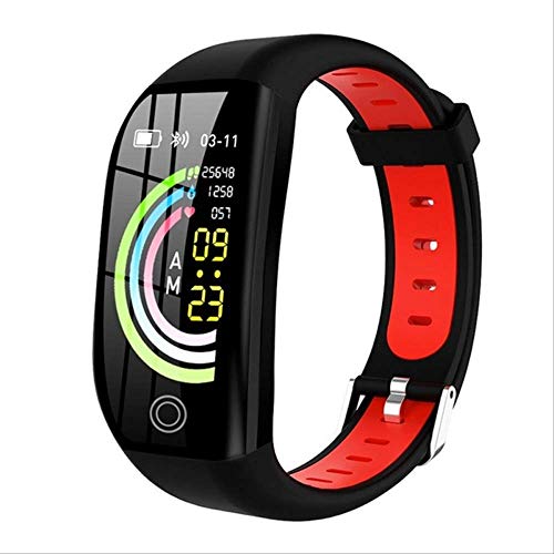 Preisvergleich Produktbild Smartwatch,Smart Wristband Ip68 Wasserdichtes Armband Blutdruckmessgerät Schlaf Tracker Schrittzähler Fitness Bluetooth Smart Watch rot