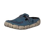 sabot schuhe herren Leder-Innensohle Rieker Damen Pantolette Sabot blau L0393-14 (eu_Footwear_Size_System, Adult, Women, Numeric, medium, Numeric_38)