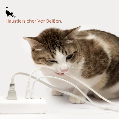 shinfly Kabelschlauch 6 mm x 3 m, Weiß– für 1–2 dünne Kabel oder EIN einzelnes dickeres Kabel, Kabel-Organizer für PC, Haushaltsgeräte, Büro & Motorrad