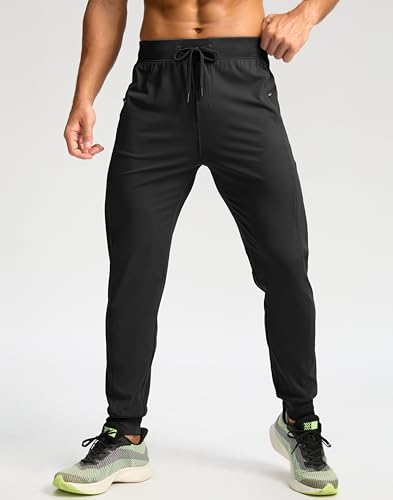 G Gradual Men's Joggers with Zipper Pockets Stretch Tapered Sweatpants Athletic Pants for Men Workout Running Gym2