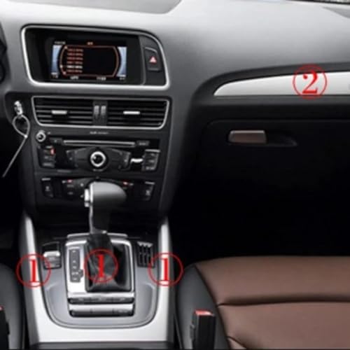 Changement de couleur de console Audi Q5 : masquez les rayures avec le vinyle argent 3D