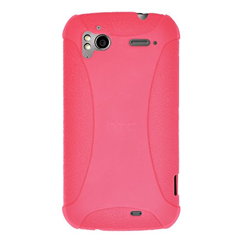 Amzer Silicone Skin Jelly Case for HTC Sensation 4G - 1 Pack - Baby Pink