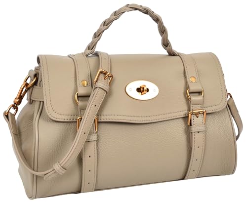 Sac à main en cuir pour femme A1 FASHION GOODS avec poignée tressée décontracté