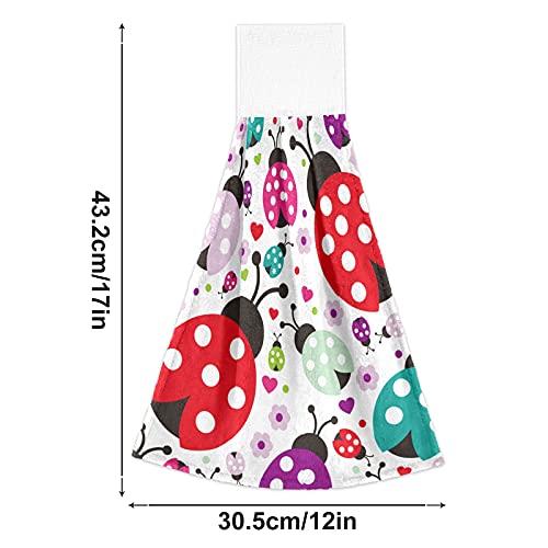 Susiyo G71653339P561C597S1202 Cartoon Ladybug Polka Dot Hanging Kitchen Towels thumb #2