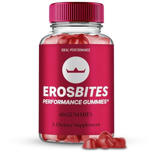 Eros Bites Gummies, Official Eros Bites Gummies for Men - Maximum Strength Performance, All Natural Support Overall Health and Wellness, ErosBites Advanced Formula Support Gummy Reviews (1 Pack)