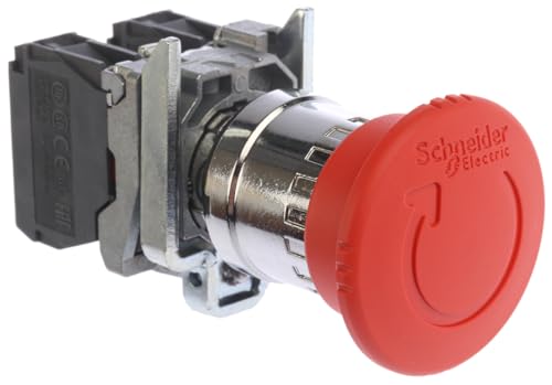 Systèmes d'ASI Schneider Electric XB4BS8445 avec bouton coup de poing rouge