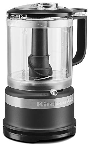 KitchenAid KFC0516BM 5 Cup Whisking Accessory Food Chopper, Black Matte (Renewed)