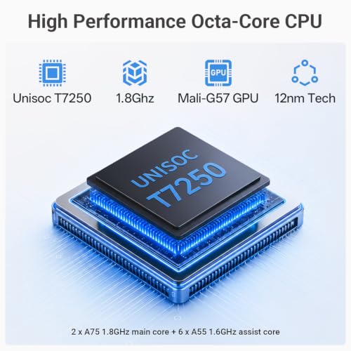 Image of Android 16 Tablet,10 Inch Tablet with Keyboard, Octa-Core CPU
