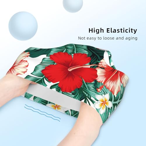 Exotic Tropical Palm Leaves And Hibiscus Girls' Underwear Soft Cotton Little Girls Panties Comfort Briefs4