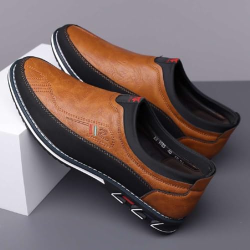 Image of Men's Oxford Business Casual Shoes Office Loafers Dress Comfort Driving Shoes
