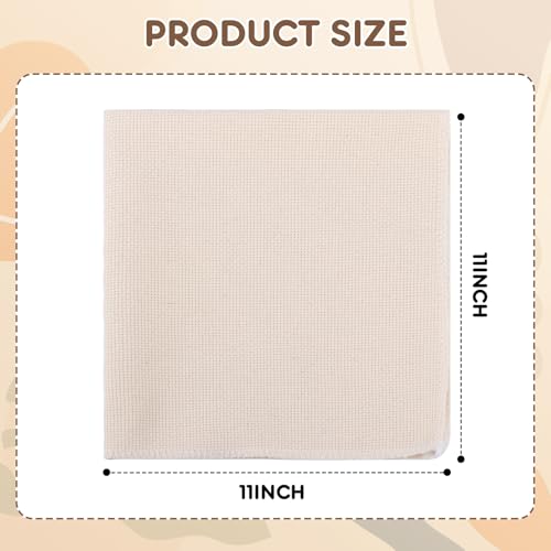Image of 5pc 11 x 11 Inch Monks Cloth for Punch Needle,Coaster Punch, No Cutting Required, Ready to use