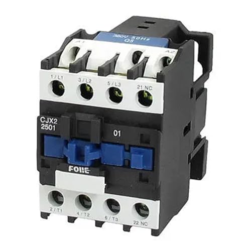 Contacteur AC CJX2-2501 380V triphasé avec 3 pôles pour moteur électrique