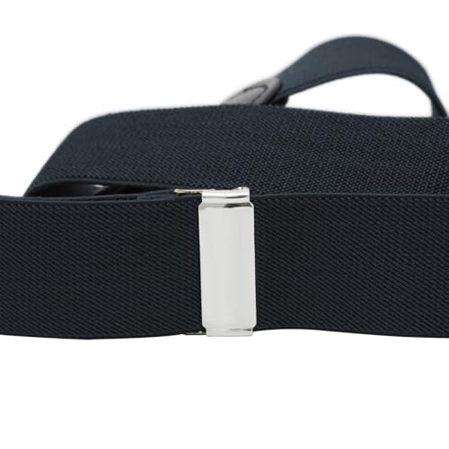 Buyless Fashion Button End 2 Pack Suspenders for Men - 48" Adjustable Straps 1 1/4" - Y Shape4