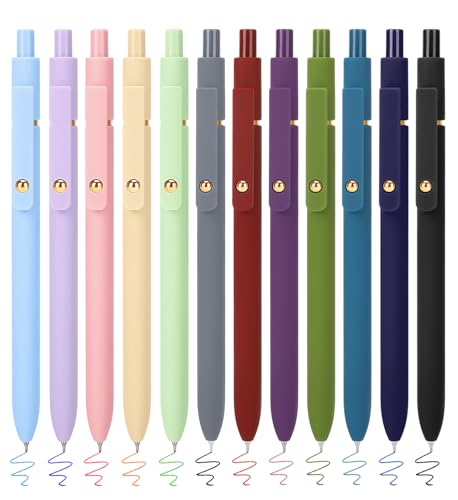 Stylos à encre gel colorés pointe moyenne 0.7mm séchage rapide bureau