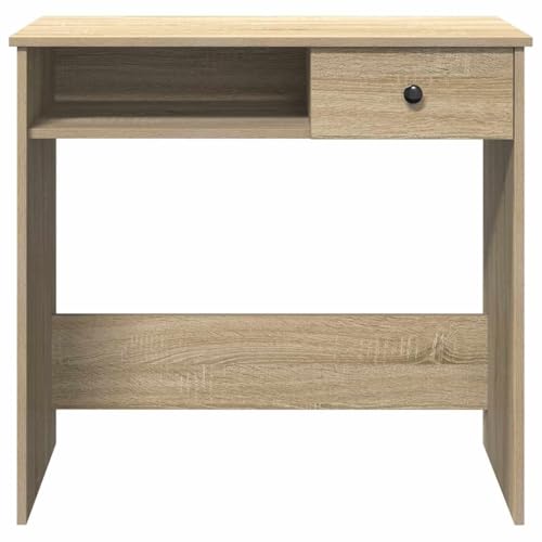 Bureau en bois compact chêne Sonoma pour optimiser les petits espaces de travail