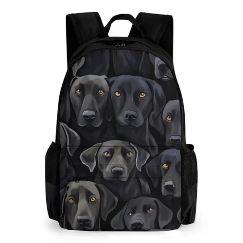 Labrador Lab Dogs Travel Backpack Casual Daypack Shoulder Bag with Adjustable Shoulder Straps for Men Women