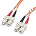 StarTech.com 1m (3.3ft) SC to SC OM1 Multimode Fiber Optic Cable, 62.5/125 Fiber Size, 10G Networks, LSZH Fiber Patch Cord (FIBSCSC1)