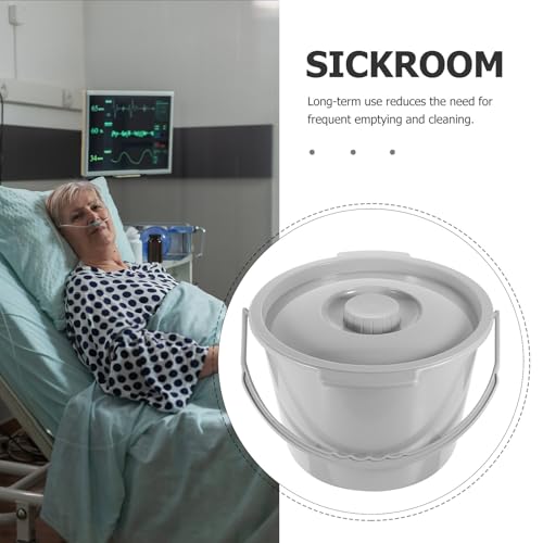 Pot de chambre portable DOITOOL avec siège et couvercle - 8