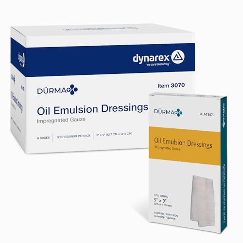 Vendaje Estéril de Gasa Hilada con Emulsión de Aceite Dynarex, No Adhesivo, Libre de Látex, 5" X 9", 72 Unidades miniatura 1
