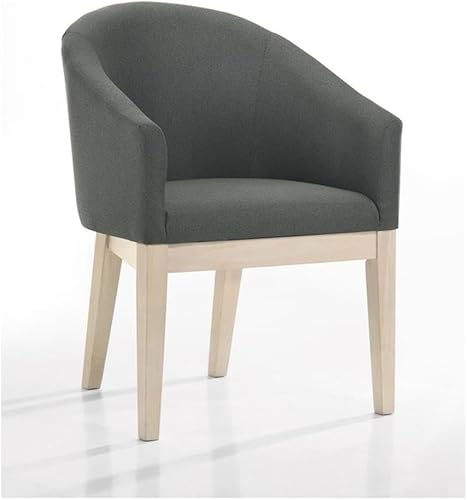 Miniatura 3 de Lilola Home Neroli - Juego de 2 sillas decorativas de tela gris