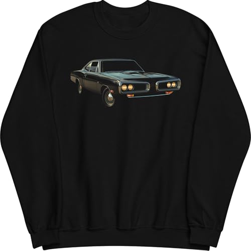 Sudadera vintage coche deportivo de tacto suave que no se deforma tras los lavados