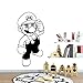 Kreatywne naklejki ścienne dekoracja domu akcesoria kreskówka super Mario pokój dziecięcy art deco naklejki 20 cm x 40 cm