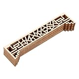 Abaodam 8 Stück Teiliges Miniatur Holzbildschirm Traditionelles Chinesisches Paravent Modell Realistisches Sandtisch Dekoaccessoire Handgefertigte Mini Spielfigur für Puppenhaus und