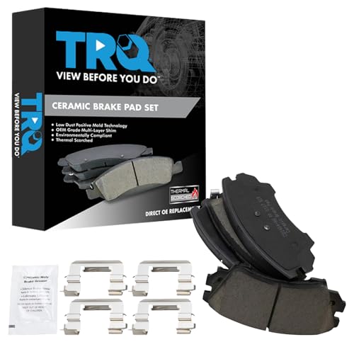 TRQ Front Brake Pads Ceramic for Chevy Camaro Caprice