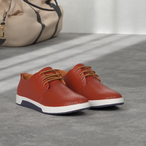 Image of ZZHAP Men's Casual Oxford Shoes Breathable Flat Fashion Sneakers