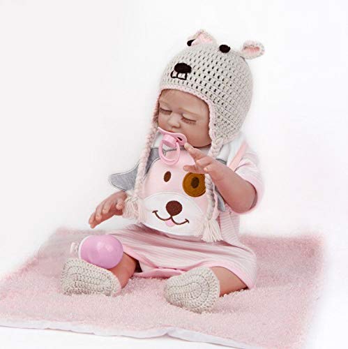 ZIYIUI Lebensechte Reborn Dolls 20 inch 50 cm Reborn Babypuppe Mädchen Newborn Ganzkörper weiches Silikon Spielzeug… – Bild 5